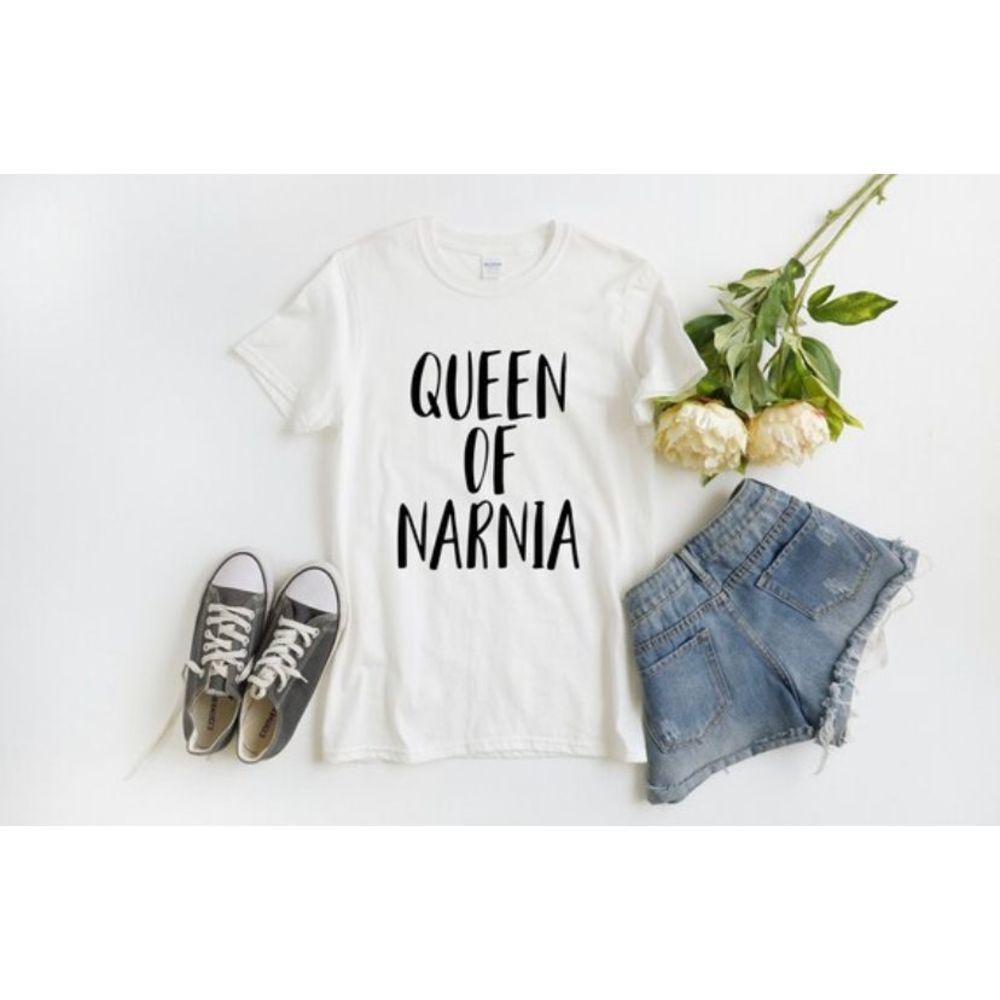 Queen of Narnia White Tee Unisex